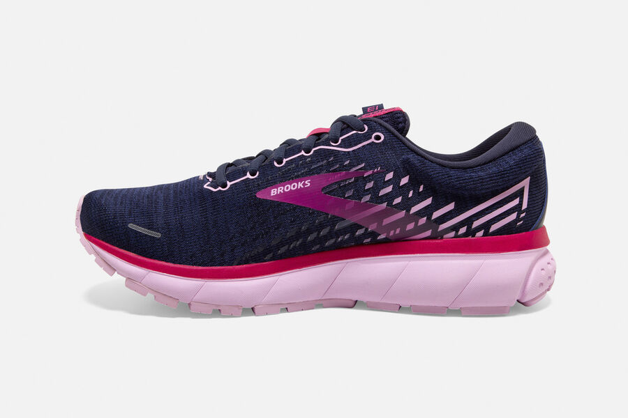 Brooks Ghost 13 Road Loopschoenen Dames - Donkerblauw/Rood - 428765BDM